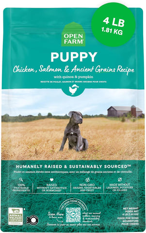 DONATE Open Farm high quality puppy food to Betsy