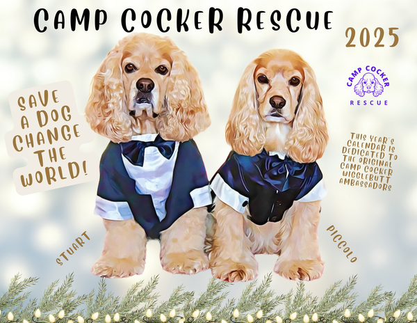 2025 calendars! (Camp Cocker Rescue version)