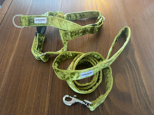 NEW: Camp Cocker harness/leash sets